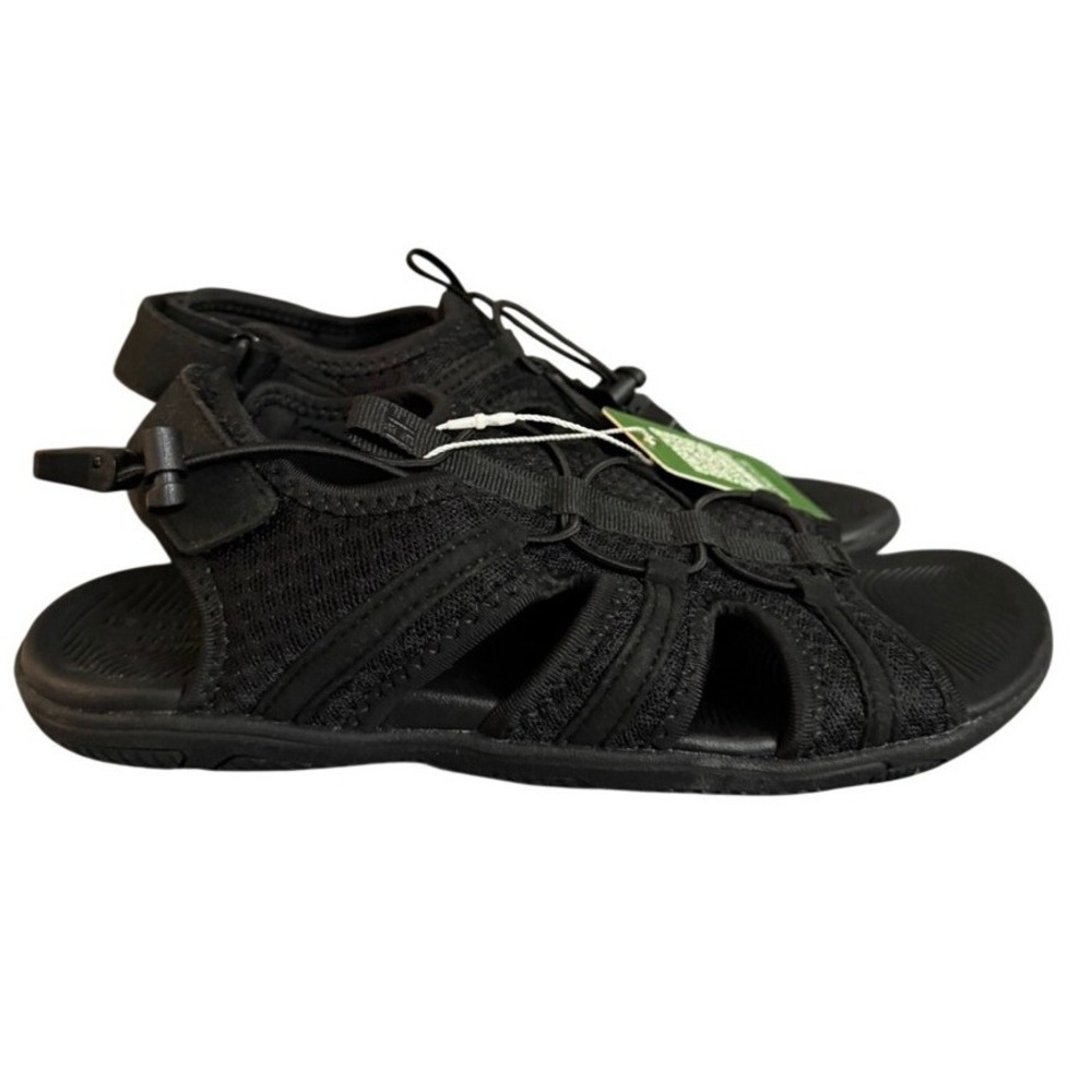 NWT Healthy Freedom HF Barefoot Sandals Black Sport Minimalist Bungee Shoes 7
